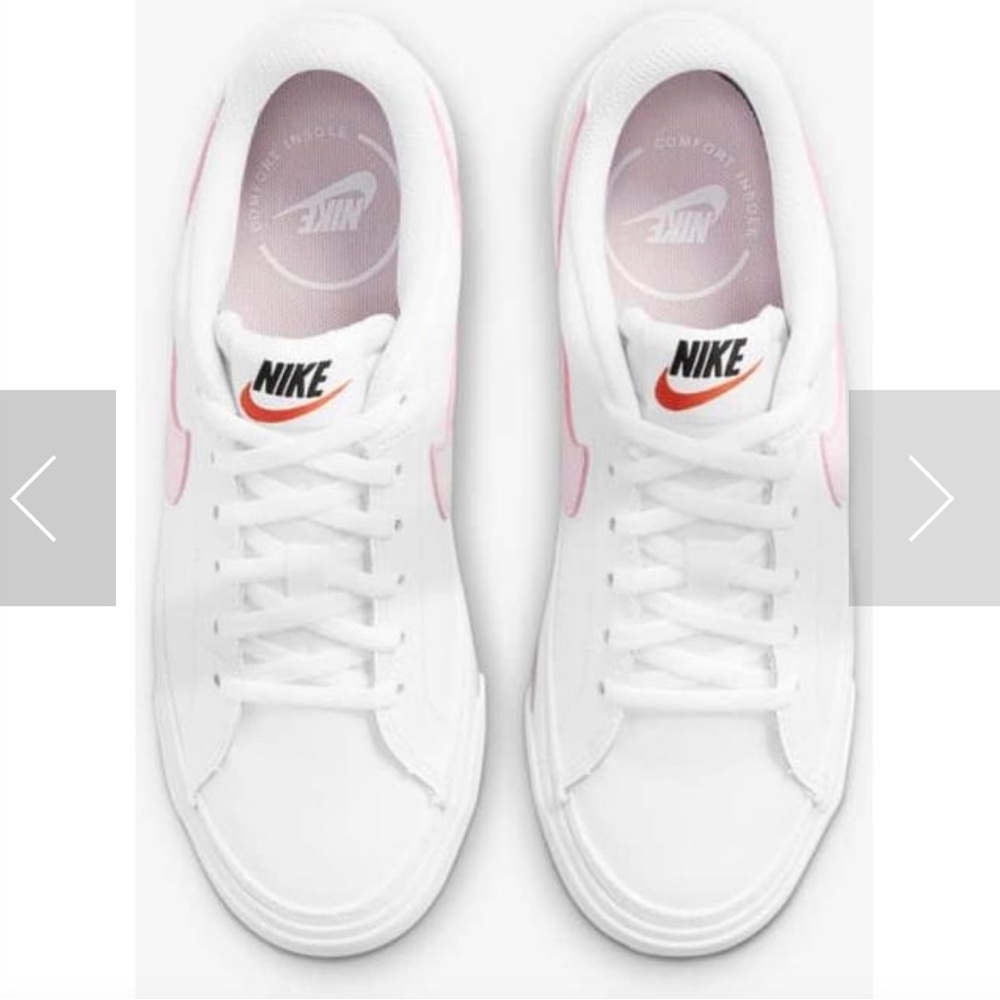 Nike Baby Pink Court Legacy Sneakers